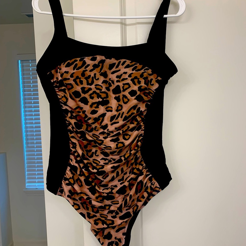 Leopard black one piece. Brand new with tags